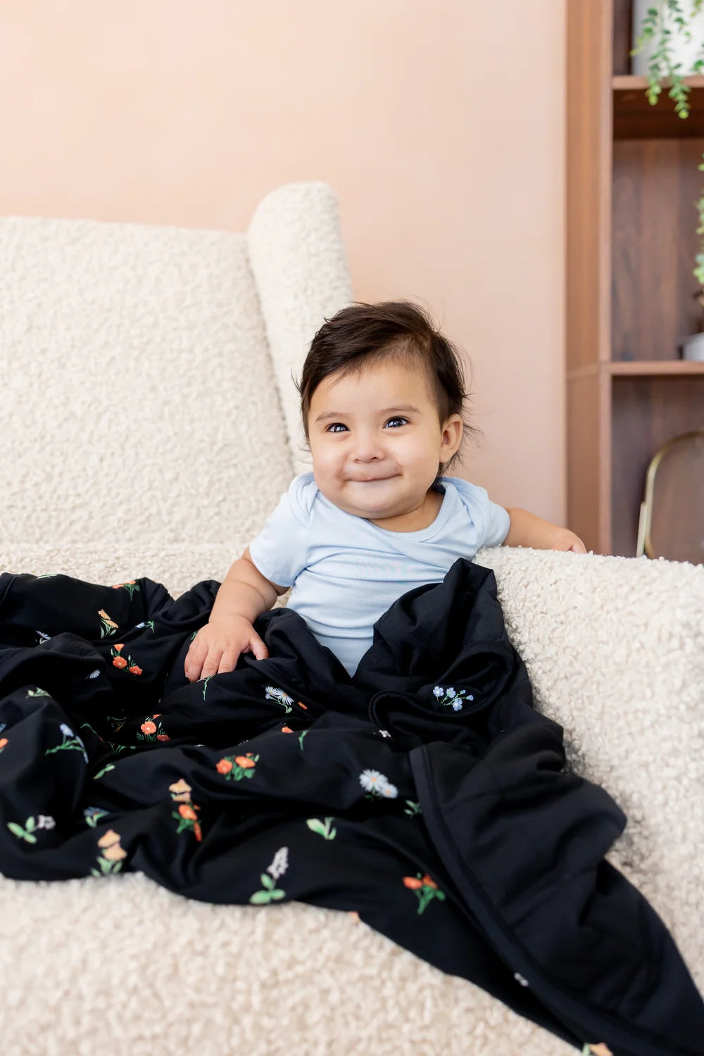 Kyte Baby - Baby Blanket in Midnight Wildflower 1.0
