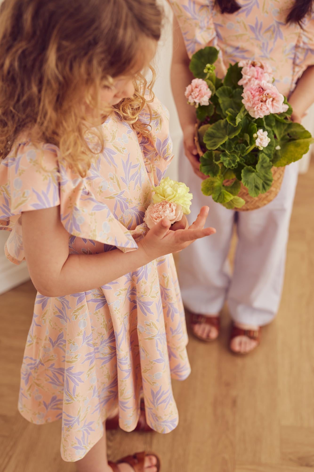 Musli by green cotton - Peony Ruffle Short Sleeve Swing Dress