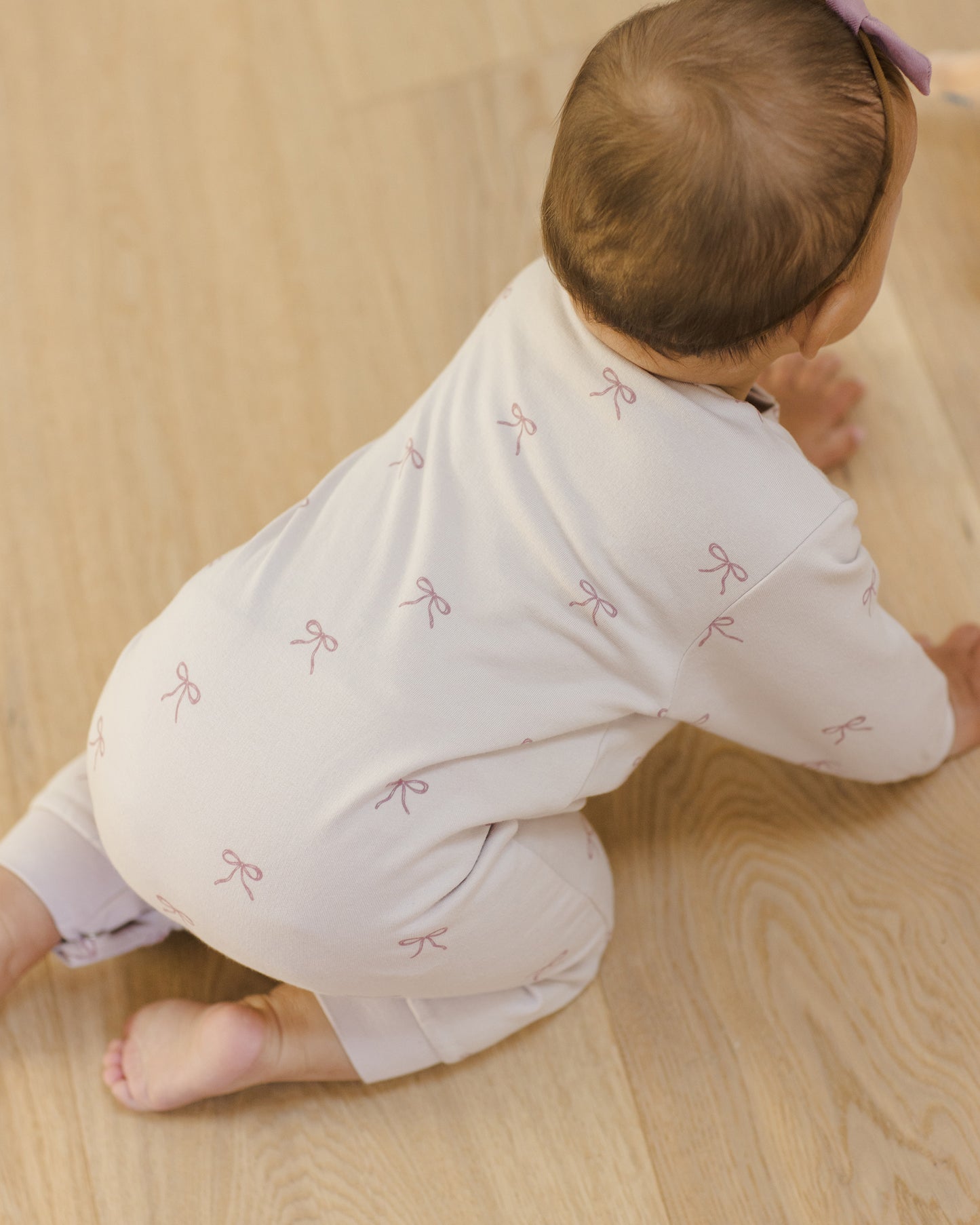 Quincy Mae - Relaxed Fleece Jumpsuit || Bows