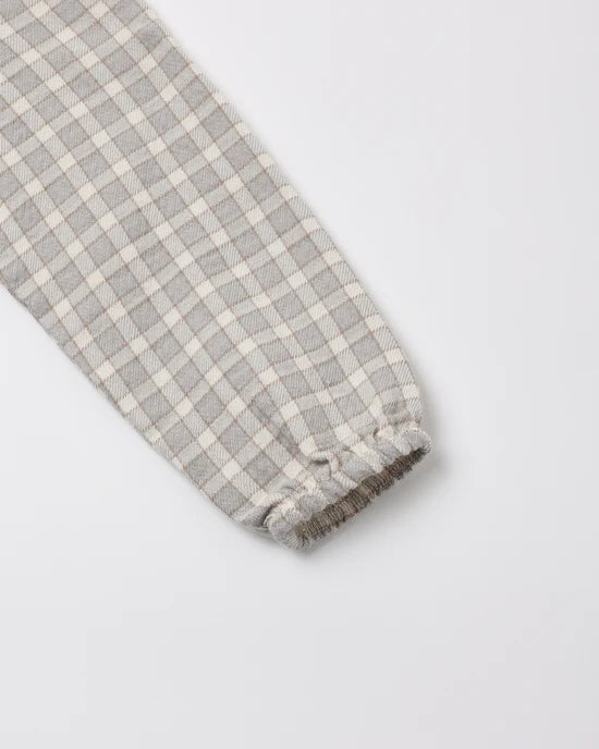 Quincy Mae - Woven Jumpsuit || Blue Gingham