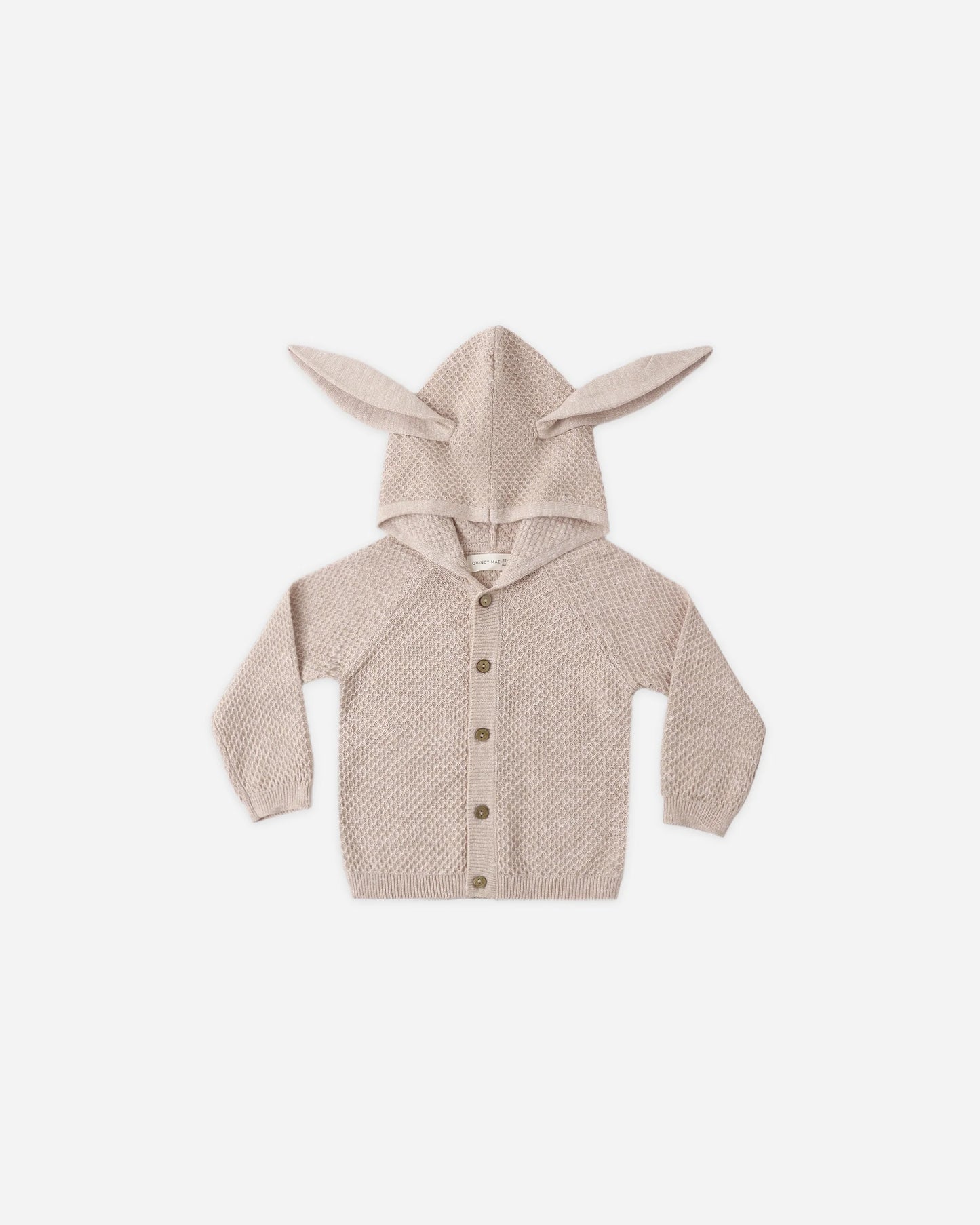 Quincy Mae - Bunny Knit Sweater || Heathered Latte