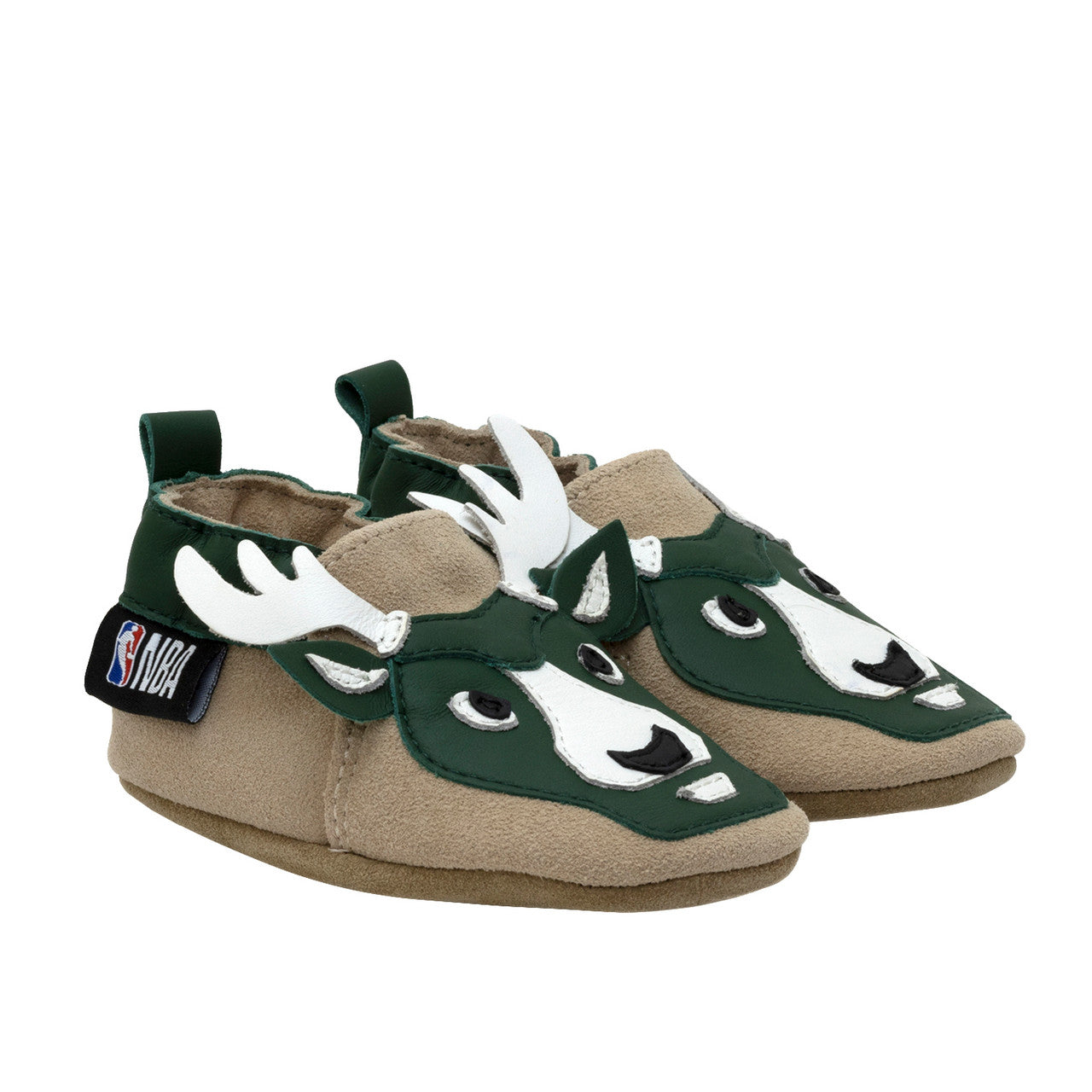Robeez Shoes - NBA Milwaukee Bucks Soft Soles