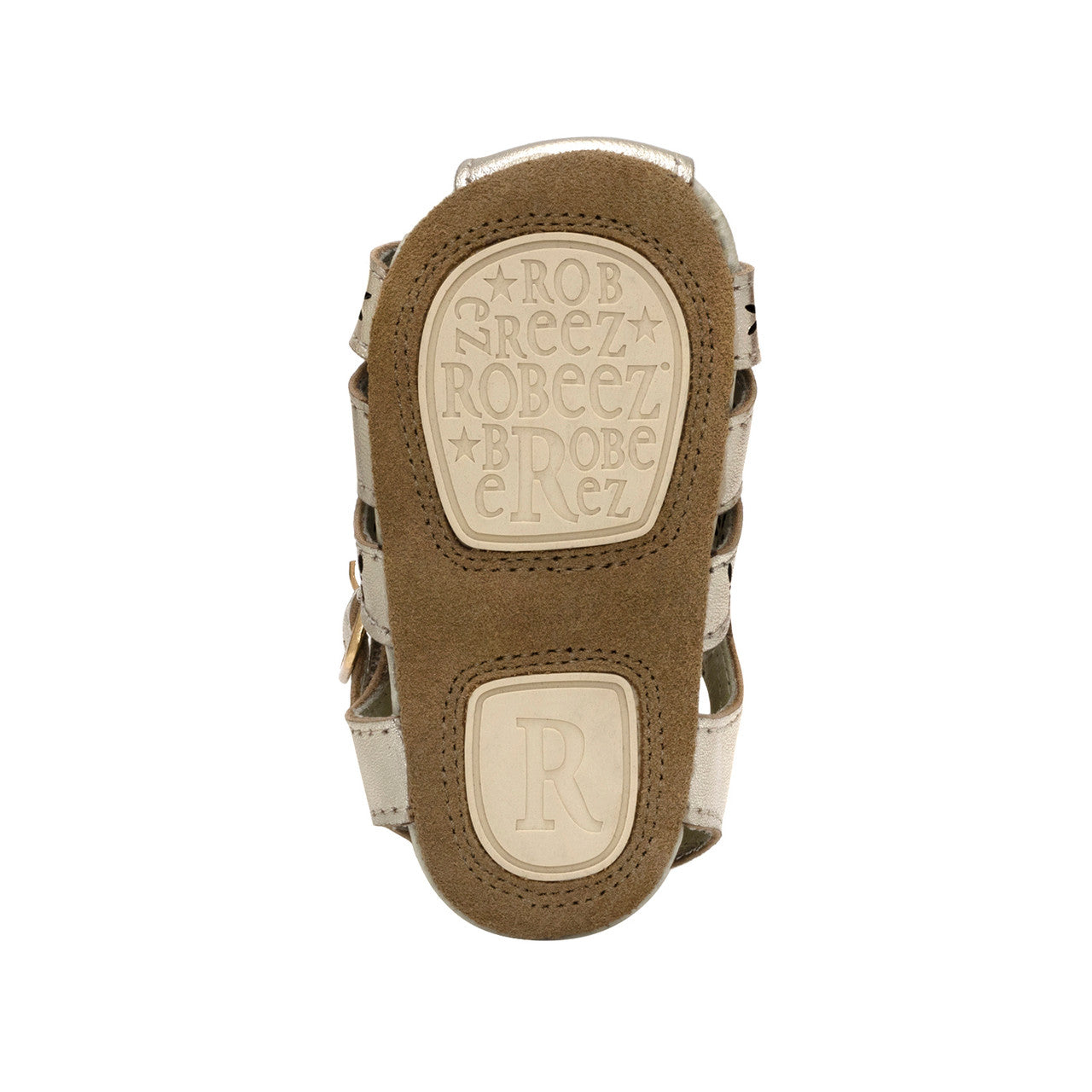 Robeez Shoes - Fleur First Kicks Sandals in Gold