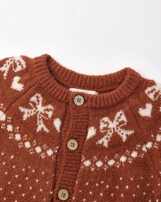 Rylee + Cru - Fair Isle Romper || Ruby