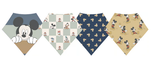 Copper Pearl - Mickey Mouse and Friends Bandana Bib Set (4-Pack)