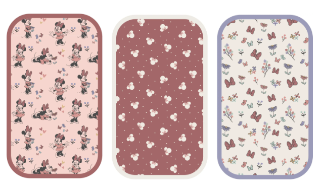 Copper Pearl - Minnie Mouse Burp Cloth Set (3-Pack)