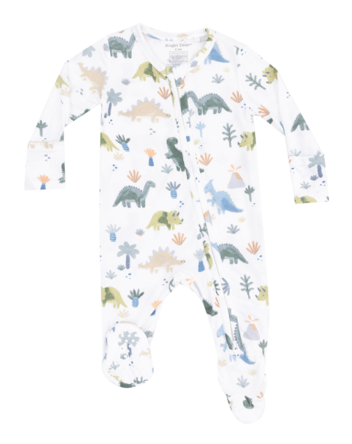 Angel Dear - Soft Dinos 2 Way Zipper Footie