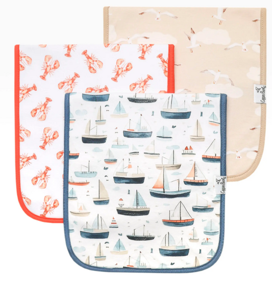 Copper Pearl - Fischer Burp Cloth Set (3-Pack)