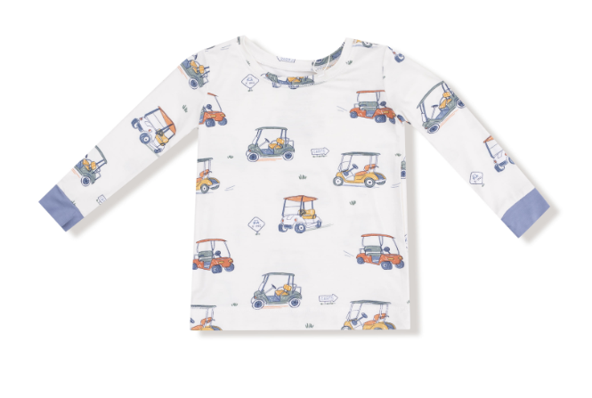 Angel Dear - Zooming Golf Carts - L/S Loungewear Set