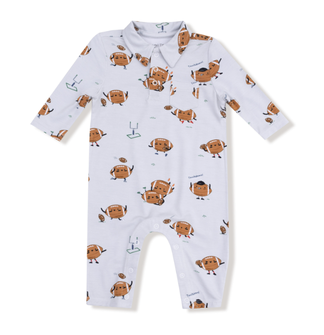 Angel Dear - Footballs Playing Football - Polo Romper