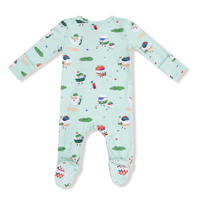 Angel Dear - Golf Pros - Green - 2 Way Zipper Footie