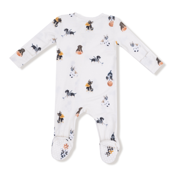 Angel Dear - Sporty Puppies - 2 Way Zipper Footie