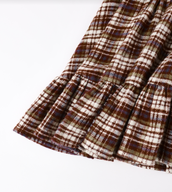 Rylee + Cru - India Dress || Burgundy Plaid
