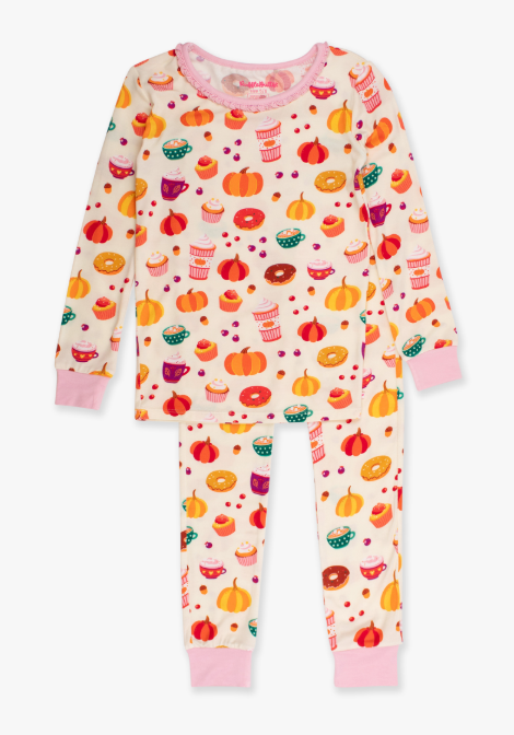 RuffleButts + RuggedButts - Long Sleeve Pajama Set - Fall Treats
