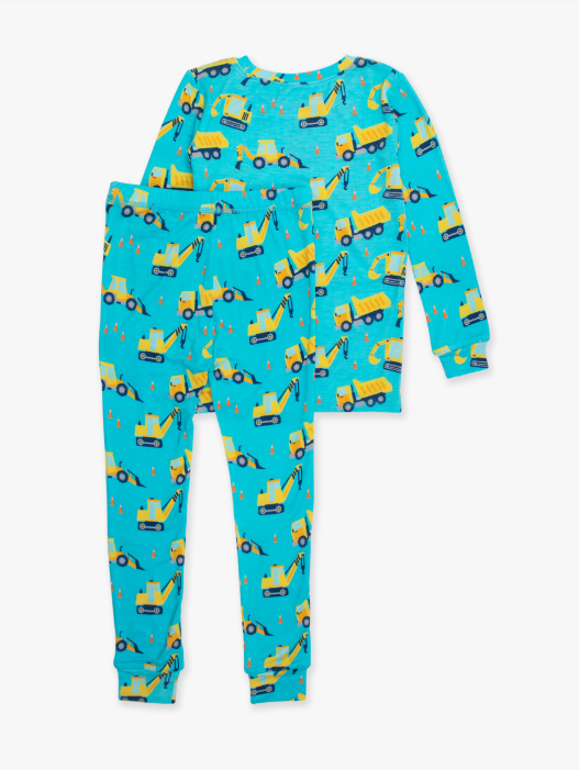 RuffleButts + RuggedButts - Long Sleeve Pajama Set - Under Construction