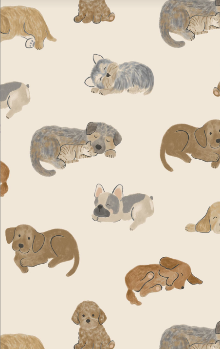 Angel Dear - Napping Puppies - L/S Loungewear Set