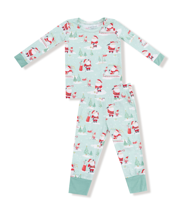 Angel Dear - Golfing Santa & Elves - L/S Loungewear Set