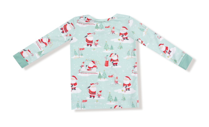 Angel Dear - Golfing Santa & Elves - L/S Loungewear Set