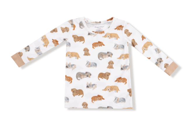Angel Dear - Napping Puppies - L/S Loungewear Set