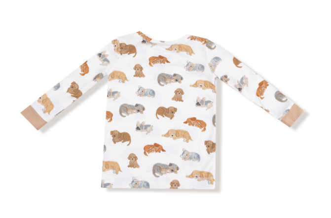 Angel Dear - Napping Puppies - L/S Loungewear Set