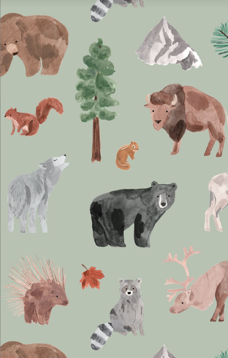 Angel Dear - American Woodland Animals - L/S Loungewear Set