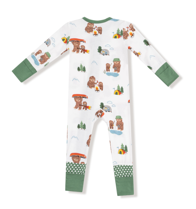 Angel Dear - Bigfoot Camping - 2 Way Zipper Romper