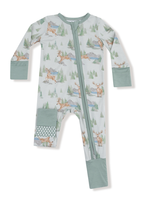 Angel Dear - Buck Deer - 2 Way Zipper Romper