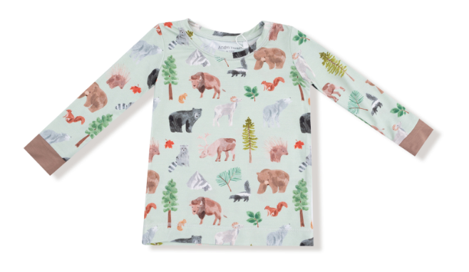 Angel Dear - American Woodland Animals - L/S Loungewear Set