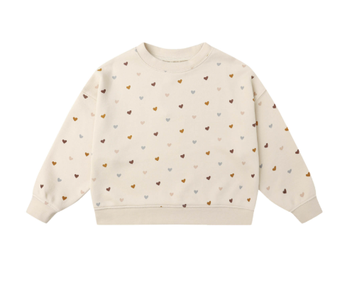 Rylee + Cru - Boxy Pullover - Hearts