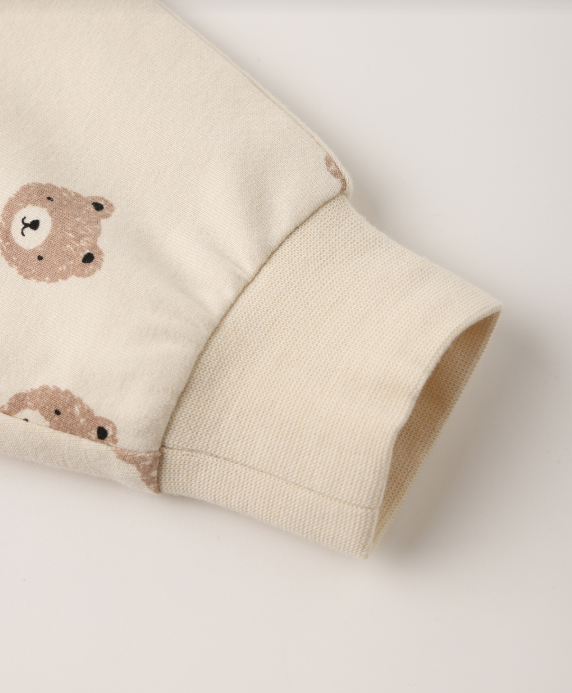 Quincy Mae - Relaxed Sweatshirt & Sweatpant Set || Brown Bear