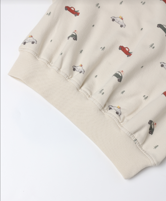 Quincy Mae - Relaxed Fleece Sweatshirt + Sweatpant Set || Cars