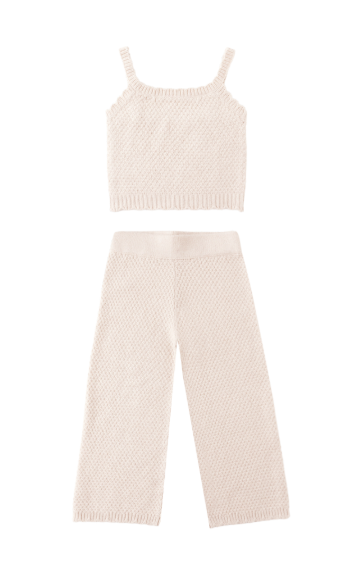 Rylee + Cru - Knit Lounge Set || Heathered Petal