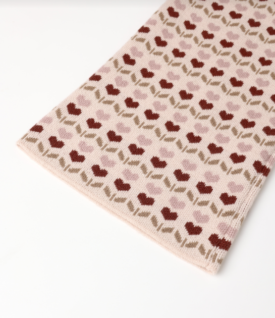 Rylee + Cru - Jacquard Knit Set || Ruby Hearts