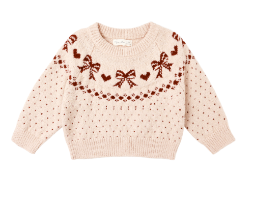 Rylee + Cru - Fair Isle Sweater || Bows