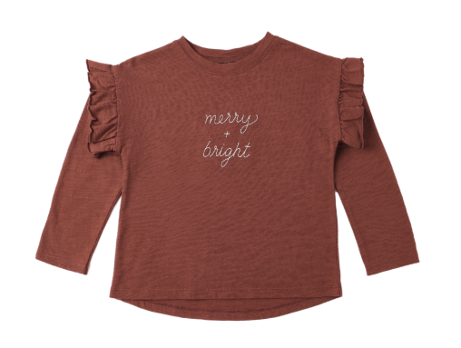 Rylee + Cru - Ruffle Long Sleeve Tee || Merry + Bright