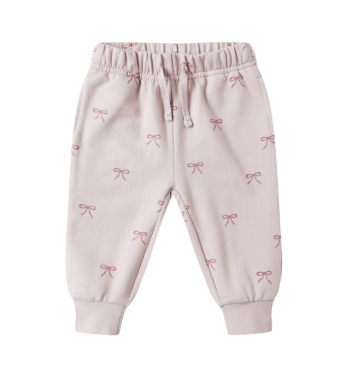 Quincy Mae - Ruffle Fleece Sweatshirt & Sweatpant Set || Bows