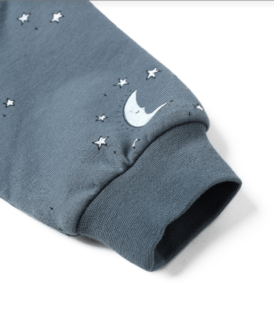 Quincy Mae - Relaxed Fleece Sweatshirt + Sweatpant Silver Moons