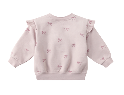 Quincy Mae - Ruffle Fleece Sweatshirt & Sweatpant Set || Bows