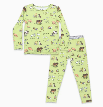 Bellabu Bear - Farm Animals Bamboo Kids Pajamas