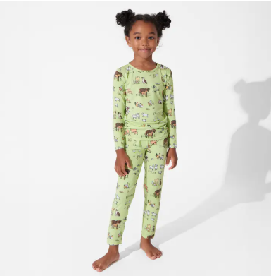 Bellabu Bear - Farm Animals Bamboo Kids Pajamas