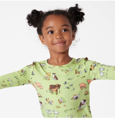 Bellabu Bear - Farm Animals Bamboo Kids Pajamas