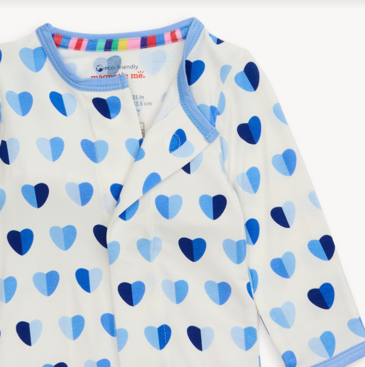 Magnetic Me - Blue XOXO Modal Footie
