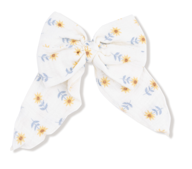 Angel Dear - Western Sunflower - Bow w/ Tails Clip In