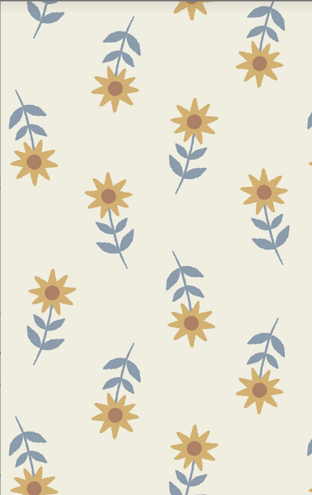 Angel Dear - Western Sunflower - Bow w/ Tails Clip In
