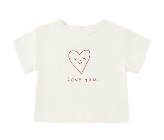 Quincy Mae - Boxy Tee || Love