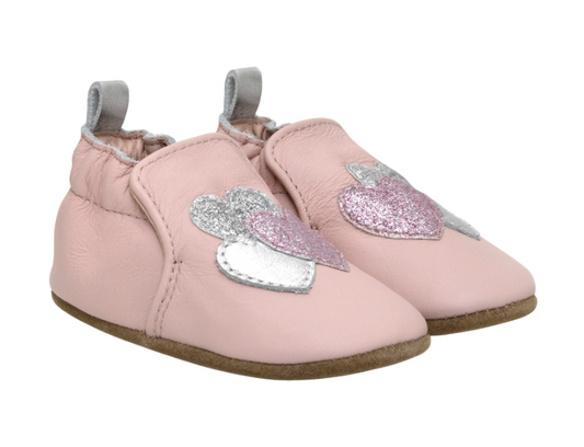 Robeez Shoes - Heart Sparkle Soft Soles