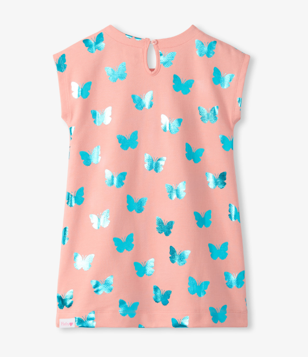 Hatley - Slouchy Dress - Glitter Butterfly