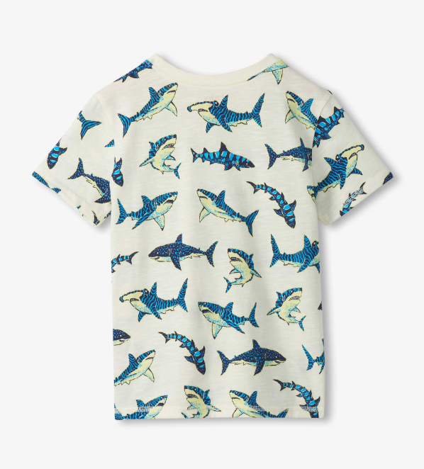 Hatley - Glow in the Dark Sharks Graphic Tee