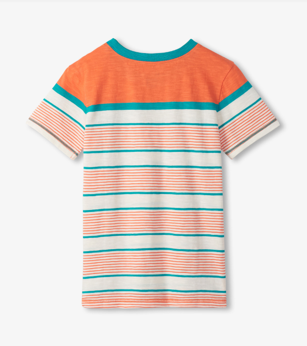 Hatley - Crew Neck Tee - Off Road Stripes