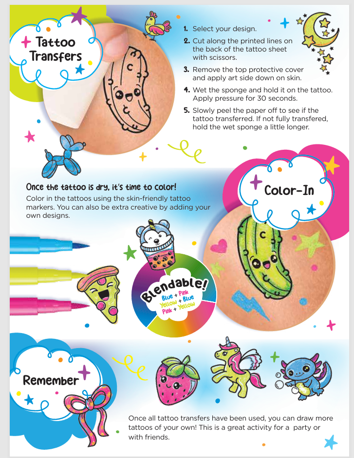 Faber-Castell - Color in Neon Tattoos